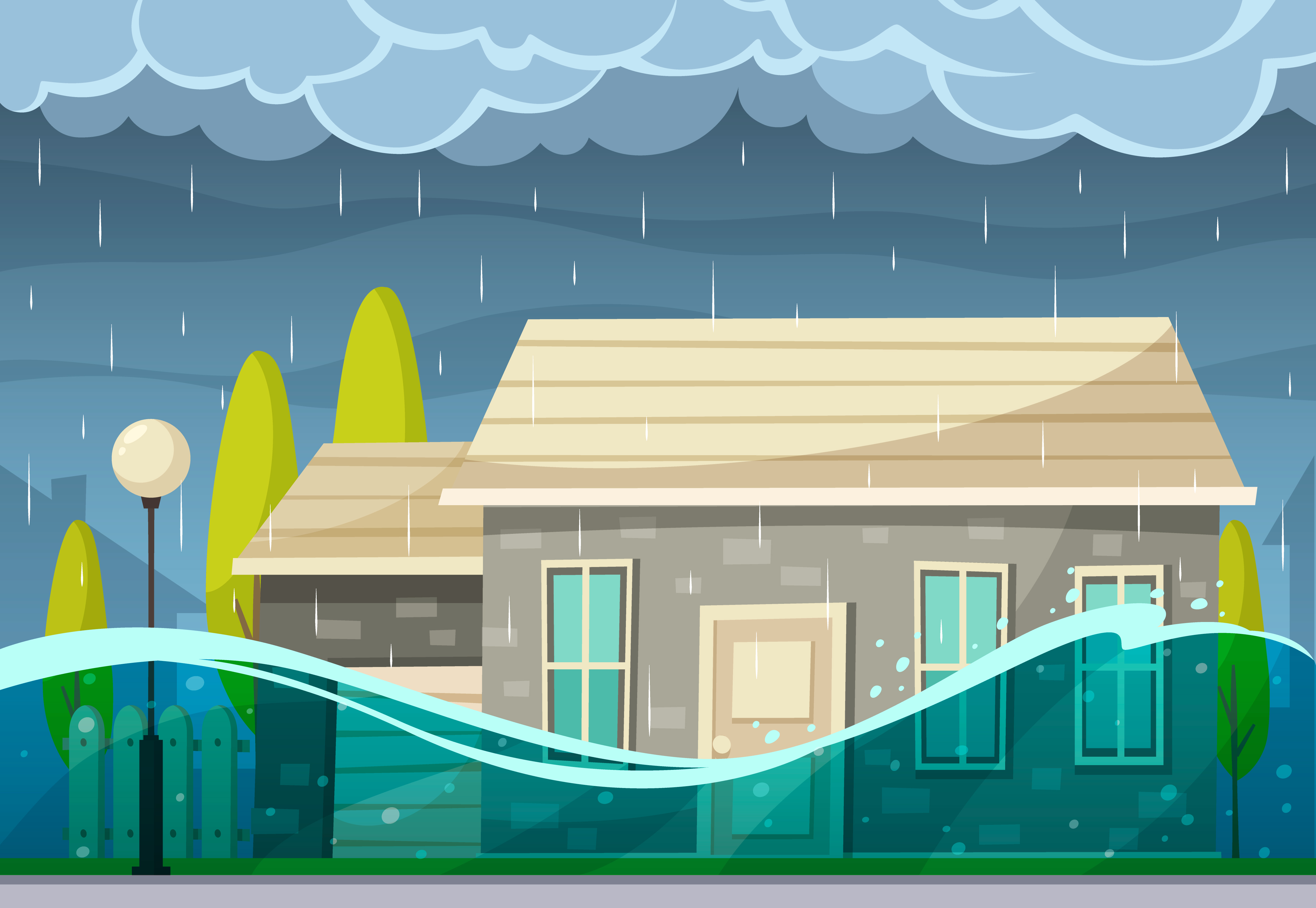 Emergency flood damage repair in Colorado Springs home
